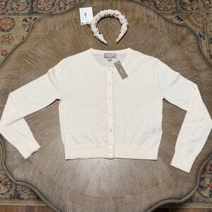J. Crew Women’s Cashmere Cream Cardigan